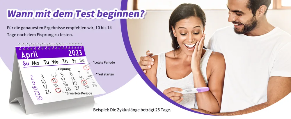 Wondfo Pregnancy Test 25mIU/ml Pack of 3 Early Pregnancy Test Fast HCG Detection at Home Optimal Sensitive - product information 2
