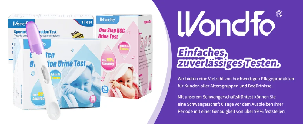 Wondfo Pregnancy Test 25mIU/ml Pack of 3 Early Pregnancy Test Fast HCG Detection at Home Optimal Sensitive - product information 5