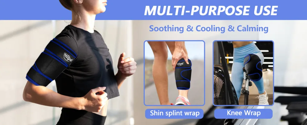 Hilph big knee cooling cuff ovid cooling pad knee cooling pads cooling package cooling compress cooling pack knee for knee replacement operations swelling tongue knee cooling strap -black - product information 5