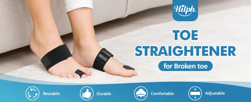 Hilph 2 Pack toe rail toe protection hammer toe corrators toe extensor toe more bladed for painting stains claw toe toe bandage to align and support broken toes black - product information 1