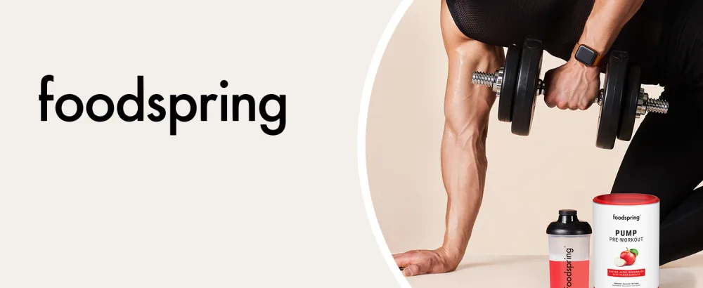 Foodspring Pump Pre-Workout for Extra Boost in Training-Pre Workout Drink Kaffein-Free & Without Sugar-Pre Workout Booster for muscle growth & performance (390g | Saurer apple) - foodspring