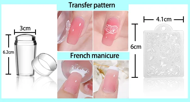 Biutee 12pcs nail stamping stencils plate set with storage bag Leaf/flower/animal/Love/Lace - product information 2