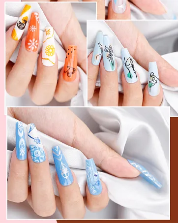 Biutee 12pcs nail stamping stencils plate set with storage bag Leaf/flower/animal/Love/Lace - product information 20