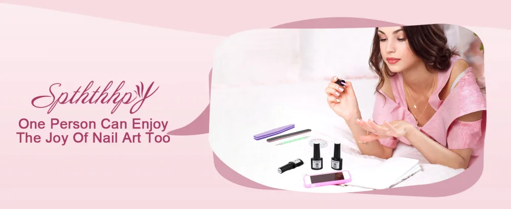 SPHTHPY UV nail polish set with lamp 128W 36stk.farben Shellac set starter set complete gel nail polish set with 4 pcs base top coat gift for women 40PCs - product information 8