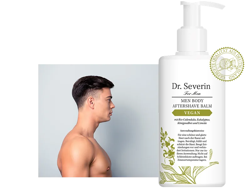 Dr. Severin Men Organic Vegan After Shave Balm | 300 ml pump dispenser - dr. severin bio