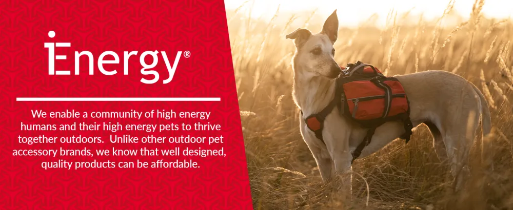 iEnergy MAL Dog Backpack - Weatherproof Backpack for Dogs - Well Padded Hiking Backpack (Large) - Backpack
