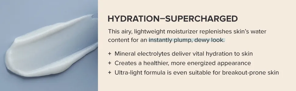 Paula's Choice Water-Infusing Electrolyte Face Moisturizer, Lightweight Deep Hydration for All Skin Types Including Dry and Acne-Prone Skin, 1.7 Ounces - moisturizer