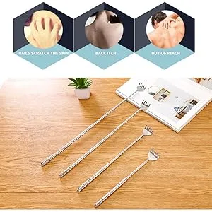 Phcomrich scalp massager set scalp massage device spider with 12 sensors for deep relaxation and stress reduction spa pull-out back scratch in the office and at home (2 packs) - Teleskopische Bärenkrallen.