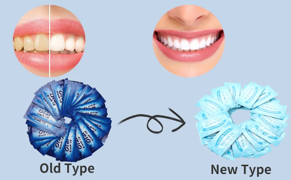 50Pcs Teeth Whitening Wipes Dental Clean Teeth Wipe Dental Cleaning Tool for Oral Deep Cleaning - Zahnaufhellung