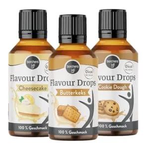 borchers Flavour Drops | Sample package "Bakery" | 0 calories | For cooking and baking | 30 ml - probierpaket konditorei borchers