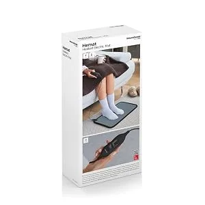 Innovagoods - electrically heated floor mat quick heating 2 temperature levels 40-50 C non -slip and waterproof gray 1 piece (1 Pack) rubber - Matte, elektrische Matte, Massagegeräte, Massage, InnovaGoods
