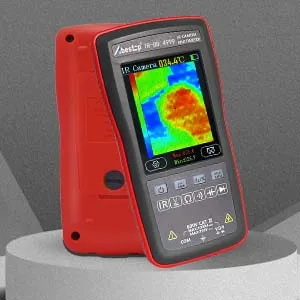 2 in 1 thermal imaging camera & digital test device with 10 800 pixels 20Hz image recording frequency thermal imaging cameras 4 000 COUNTS display multimeter function - product information 4