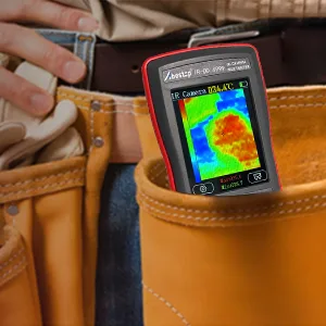 2 in 1 thermal imaging camera & digital test device with 10 800 pixels 20Hz image recording frequency thermal imaging cameras 4 000 COUNTS display multimeter function - product information 5