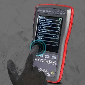2 in 1 thermal imaging camera & digital test device with 10 800 pixels 20Hz image recording frequency thermal imaging cameras 4 000 COUNTS display multimeter function - product information 6