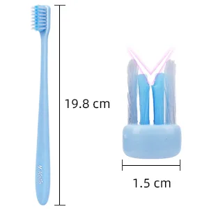 Y-key orthodontic toothbrush V-shape soft bristle 4 packs (color-sorted color not selectable) very soft toothbrush toothbrush 4 pieces (1 Pack) - product information 4