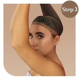 Dreamlover Wig Caps Brown Hair Net for Wigs 2 Pack - Schritt 3