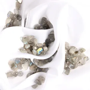 Orientrea 500g Moonstone Labradorite Tumbled Stones Moonstone Labradorite Gemstones Loading Stones Granules Chips Grey Moonstone - Labradorit
