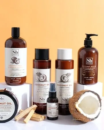 Soapbox Oat Milk & Chai Moisturizing Body Lotion with Shea Butter & Almond Oil | Paraben Free, Cruelty Free, Vegan, Made in the USA (16oz, 3 Pack) - coconut