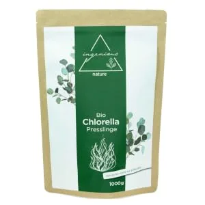 Ingenious Nature Bio-Chlorella tablets 500 g (1000 tablets of 500 mg) stock for 5 months chlorella algae tablets bio-chlorella pellets 500 g (1 Pack) - Bio Chlorella Presslinge 1kg
