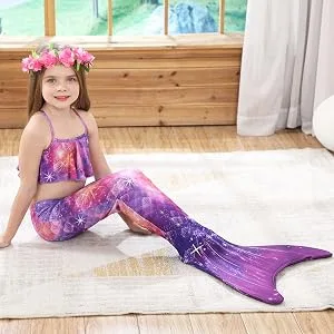 shepretty mermaid tail suit for mermaid swimming for children. wpR3 120 - product information 5