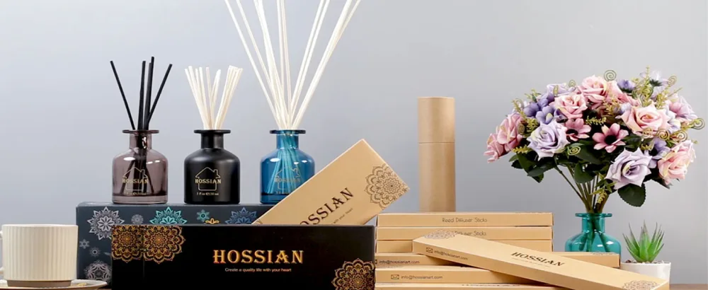 HOSSIAN Reed Diffuser Sticks-7 inch Diffuser Reed -50PCS Primary Color Scent Sticks for Aroma Fragrance (Primary Color) - raumduft stäbchen2