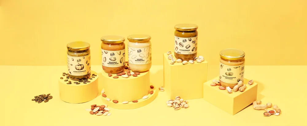 Koro - almond brown 500 g - without added sugar* and salt - 100% unpeated & roasted almonds - nut cream without additives 500 g (1 Pack) - Musse