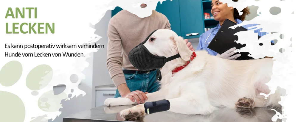 Ilepark muzzle for dogs soft network muzzle comfortable and breathable enables gases and drinks adjustable fit for small medium -sized large dogs (s black) S black - product information 3