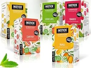 Intick |Sugar -free instant drink - bundle 3 different varieties |5x12 pack for 60x0.5 l |Drink powder - vegan low in calories with vitamin C flavored - INSTICK Klassik Sorten
