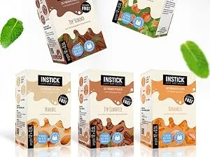 Intick |Sugar -free instant drink - bundle 3 different varieties |5x12 pack for 60x0.5 l |Drink powder - vegan low in calories with vitamin C flavored - Milch Sorten