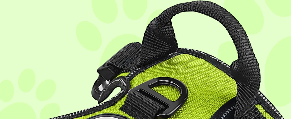 Joytale dog harness medium -sized dogs reflective soft padded dogs scrapes anti -train adjustable breathable breast tableware with safe simple control handle green m m (1 Pack) green - Hundegeschirr
