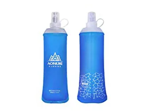 Triwonder TPU foldable drinking bottles soft flask water bottle BPA -free sports bottle for drinking bikes Bicycle Sport (250 ml - 2 pieces) - product information 4