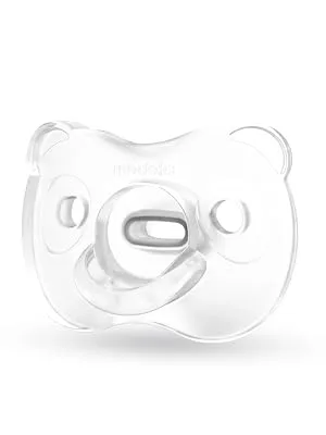 Medela Baby Soft Silicone Pacifier For babies from 0-6 months 1 piece Transparent 1 piece (1 pack) - Schnuller