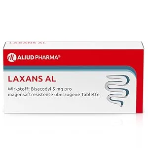 Aliud Pharma Laxans AL 100 tablets: laxative with bisacodyl for a relieved bowel movement when blocked 100 pieces (1 Pack) - Packungsbild Laxans AL