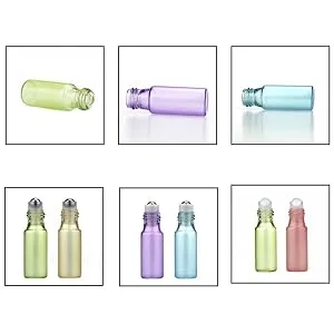 Pinkiou Roller Bottles Glass Roll on Bottle Stainless Steel Ball for Essential Oils 5ml Empty Bottles (with 1 Corkscrew) - product information 20