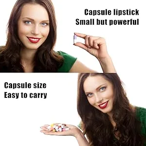 Allbestaye Capsule Lipstick Set Lip Gloss Set Capsule Shape Liquid Lipstick Portable Lipstick 5pcs - product information 28