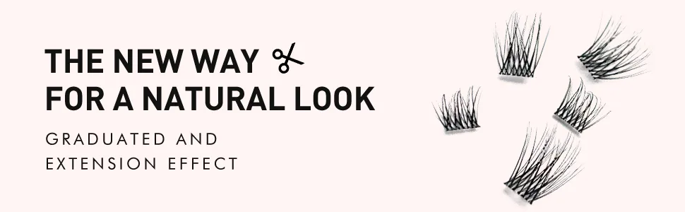 ONLYALL Half lashes natural look wrong eyelashes nerz wishes eyelash clear band eye lashes pack half lash corner lashes 3d nerz lashes 7 couples c05 - 53435