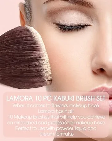 Eye brush eyeshadow brush Dealing brush set - eyeshadow brush set make -up eyeshadow eyes brush make -up brush set - ideal for blending eye shadow powder highlighter concealer black 7 pieces (1 Pack) - contouring pinsel schräg