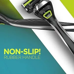 Dorco Pace 6 Pro 3D Motion Razor System - 1 Handle + 9 Cartridge Set 10 Piece Set - DORCO 5 Pro - Non-Slip Rubber Handle