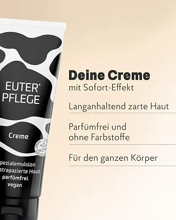 UDDER CARE Cream the best hand cream without perfume suitable for allergy sufferers for the whole body 200 ml 200 ml (1 pack) - HAKA, EUTERPFLEGE