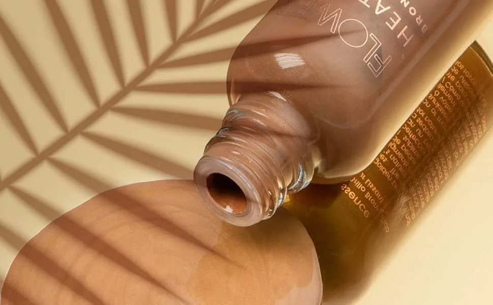 Flower Beauty Heatwave Bronzing Essence | Liquid Highlighter & Illuminator Bronzer Drops | Face Glow | 0.9fl.oz - Flower