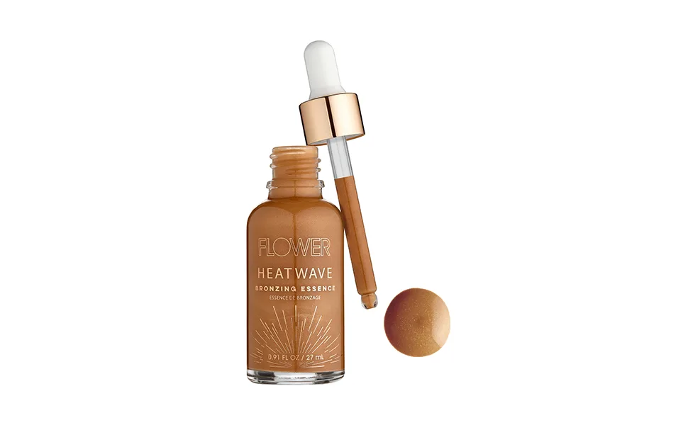Flower Beauty Heatwave Bronzing Essence | Liquid Highlighter & Illuminator Bronzer Drops | Face Glow | 0.9fl.oz - Heatwave Bronzing Essence