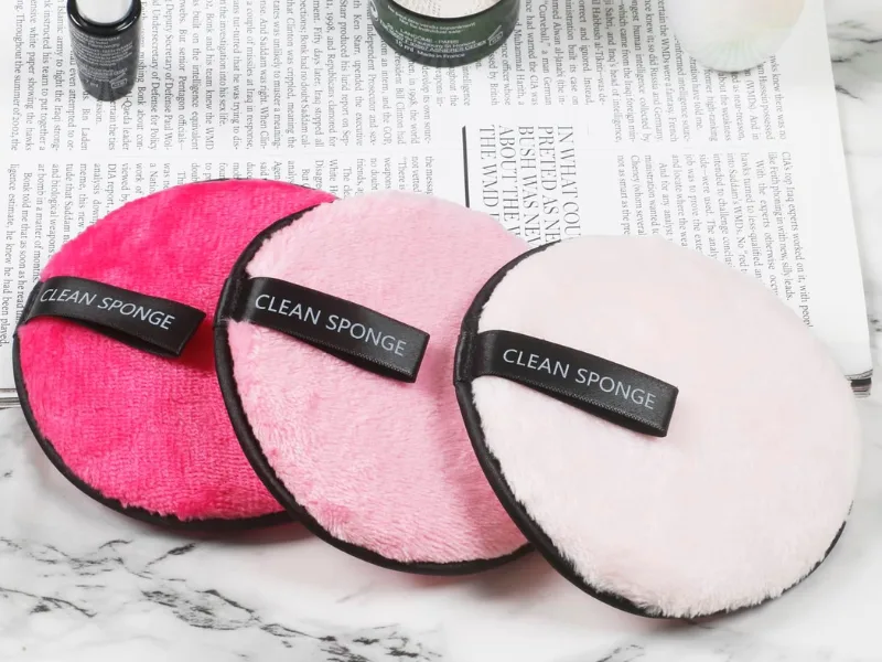 TRIXES Reusable Microfiber Makeup Remover Pads 3 Pack Pink - PINK REUSABLE PADS