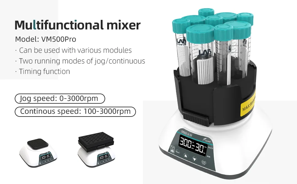 Lab Mini Vortex Mixer,Touch Function Vortexer Shaker,3000RPM Green-fixed Speed - lab mixer shaker for flask 96 well plate