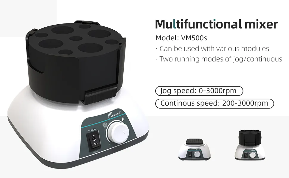 Lab Mini Vortex Mixer,Touch Function Vortexer Shaker,3000RPM Green-fixed Speed - multi function mixer shaker