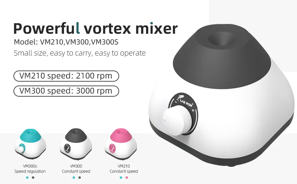 Lab Mini Vortex Mixer,Touch Function Vortexer Shaker,3000RPM Green-fixed Speed - Vortex Shaker Mixer Test Tubes