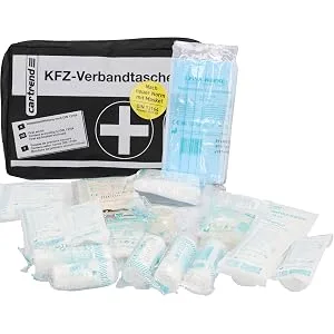 cartrend first aid kit Classic with Malteser first aid measures DIN 13164 black 1 pack Black - verbandtasche