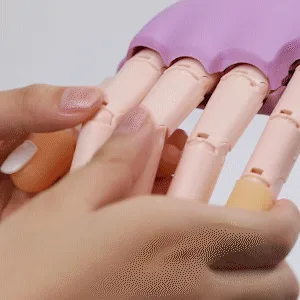 LASHVIEW Nail Practice Hand, 200 pcs Nail Tips Label them,Don't get mixed up,Don't Fall Off Easily Nail,Adjustable bracket,DIY Print Practice Tool - 5665