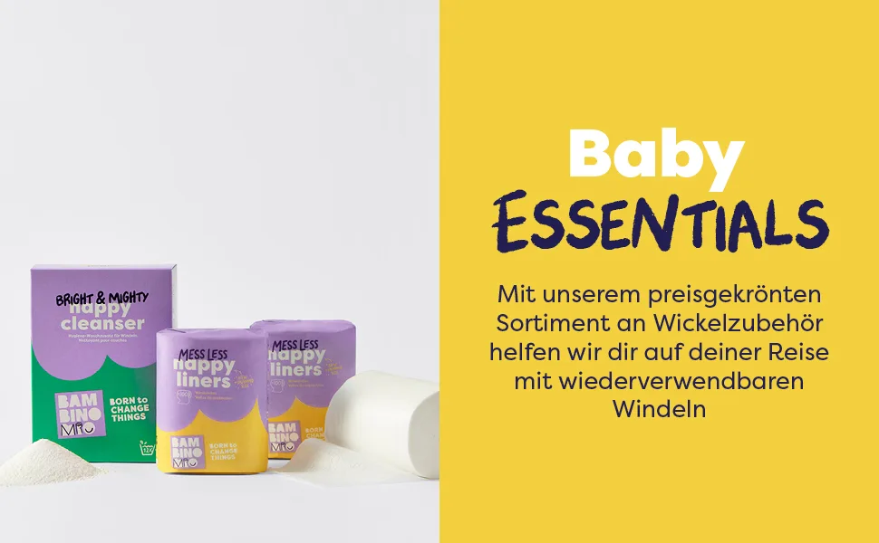 Bambino Mio reusable baby moisture - basic - environmentally friendly free of chemicals double -sided washable 10 -pack cloud - packaging can vary - Bambino Mio baby essentials