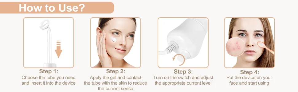 High Frequency Facial Machine - High Frequency Facial Wand, Device for Skin Care - product information 5