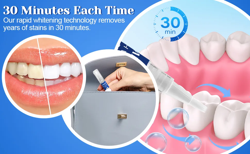 2 Pack Teeth Whitening Pen Teeth Whitening Pen Painless Teeth Bleaching for White Teeth White Teeth at Home - product information 10